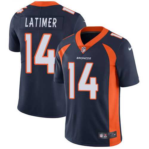 Nike Denver Broncos #14 Cody Latimer Navy Blue Alternate NFL Vapor Untouchable Limited Jersey,We sell and wholesale Nike Denver Broncos #14 Cody Latimer Navy Blue Alternate NFL Vapor Untouchable Limited Jersey on line form chian!